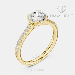 Bague de mariage ronde 1,05 carat, bijoux fins, certifiée IGI, or blanc 14 carats, diamant de laboratoire, bague de fiançailles et de mariage - Product Image 4