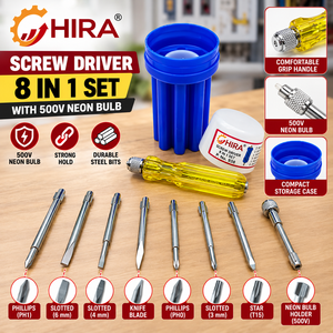 HIRA 936 Screw Driver 8 In 1 Set with Neon Bulb 500v - Product Image 2