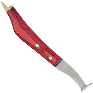 Cuchillo para Pezuñas de Nuevo Diseño, Bajo MOQ, Mango de Madera, Hoja de Acero Inoxidable, Cuchillo para Recortar Pezuñas para Caballos, Ganado, Ovejas y Cabras - Product Image 5