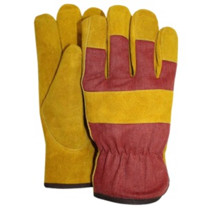 Guantes de Trabajo de Cuero con Costuras Reforzadas, Guantes Resistentes con Doble Palma, Puño de Seguridad de Alta Resistencia, Antideslizantes, Genuinos - Product Image 4