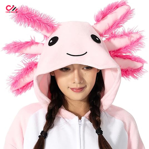 CARE MASTER Pijama de Forro Polar con Capucha para Mujer, Color Rosa, con Cremallera Completa, Suave y Adorable, con Diseño de Animal, Ropa de Dormir para Invierno - Product Image 5