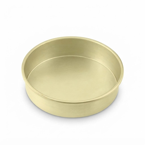 Moule à gâteau rond antiadhésif en aluminium doré pour la cuisson au four, qualité professionnelle, pour cuisine et boulangerie, vente en gros - Product Image 1