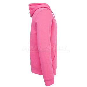 Sweat à capuche pour homme en molleton rose fuchsia, doublure polaire, cordon de serrage assorti, poche kangourou, décontracté, hiver - Product Image 3