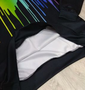 เสื้อฮู้ดดี้แฟชั่นทรงหลวมพิมพ์ลายดิจิทัล 3 มิติ ลายรุ้ง ผ้าโพลีเอสเตอร์ 100% แห้งเร็วสำหรับฤดูใบไม้ร่วง ขายส่ง - Product Image 4