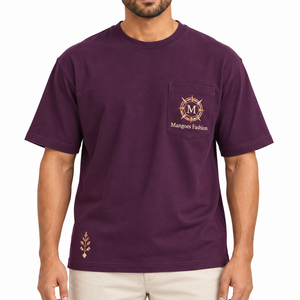 เสื้อยืดคุณภาพสูงสำหรับผู้ชาย ผ้าฝ้าย 100% เสื้อยืดเปล่าแบบยูนิเซ็กซ์ รับปักโลโก้ สกรีนลาย พร้อมป้ายยี่ห้อ เสื้อยืดผู้ชาย - Product Image 5