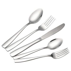 Stainless Steel Silverware Mirror Finish Cutlery for Dining <b>Table</b> Durable Spoons Forks Knives for Home <b>Kitchen</b> Restaurant Use - Product Image 2