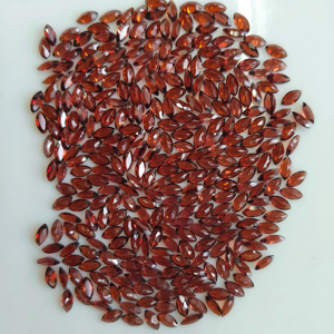 โกเมนสีแดงธรรมชาติ 6x3 มม. ทรงมาร์คีส์ คุณภาพดีที่สุด พลอยเม็ดเดี่ยวสำหรับทำเครื่องประดับ - Product Image 2