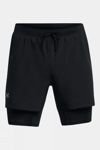 Shorts de sport 2-en-1 personnalisables à séchage rapide avec doublure de compression intégrée pour l'entraînement et la course – Vêtements de sport OEM en gros - Product Image 3