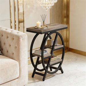 <b>Small</b> <b>Side</b> <b>Table</b> with Storage Rack As Tea Coffee or Snack <b>Table</b> Console <b>Tables</b> Product - Product Image 4