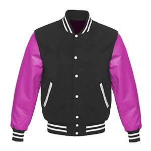 Chaqueta universitaria para hombre con diseño OEM personalizado, ropa informal de manga larga, chaqueta universitaria para hombre de Color sólido, novedad - Product Image 1