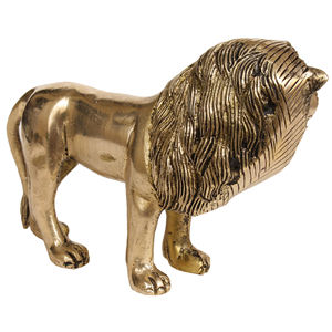 Sculpture de lion faite à la main «Le roi de la forêt» fabriquée à la main en Inde - Product Image 2