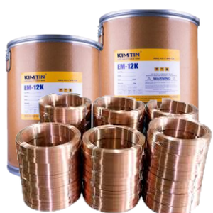 Fil de soudage à l'arc immergé KIM TIN de haute qualité SAW EM12K, acier au carbone, revêtement en cuivre - Product Image 1