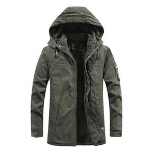 Veste Softshell imperméable en molleton 100% coton de qualité supérieure pour homme, logo personnalisé, fermeture éclair sur le devant, capuche, écologique, pour l'extérieur - Product Image 1