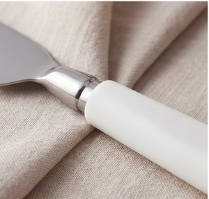 <b>Cheese</b> <b>Knife</b> <b>Set</b> With Stainless Steel Blades And White Plastic Handles Durable <b>Cheese</b> Tools For Restaurant Use And Hotel Use - Product Image 2