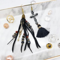 Bijoux fantaisie, accessoires DIY, style bohème, boucles d'oreilles pendantes plaquées or, pour femmes, pour les soirées
