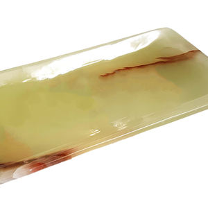 Bandeja de Servir Grande de Piedra Ónix Natural de Lujo con Acabado de Borde Natural, Color de Piedra Natural, Diseño Moderno para Cocina y Sala de Estar - Product Image 2