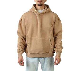 Compre 500GSM Sudaderas con capucha en blanco de peso pesado Impresión de soplo personalizada Sudaderas con capucha de algodón de gran tamaño para Sudadera con capucha personalizada de alta calidad para hombres 2025 - Product Image 1