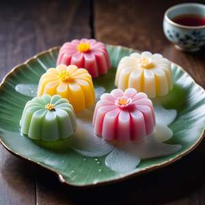 Flower Shaped Glutinous Rice Cakes Homemade Moon Cake <b>Green</b> Bean Cake Dessert Customization Silicone Mold - Product Image 3