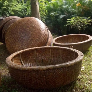 Fábrica de Vietnam, bambú redondo Coracle, barco de pesca, banco, paleta, artesanía de madera, decoración para surf, actividad al aire libre - Product Image 1