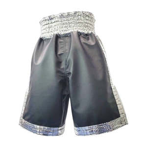High Quality Satin Stretch Boxing Shorts Custom Designed Muay Thai Style Front Training Shorts Lightweight Breathable Sportswear - Product Image 3