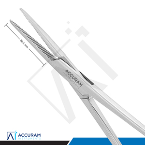 Pinces hémostatiques chirurgicales dentaires Accuram Micro Halstead Mosquito Forceps droites 12,5 cm en acier inoxydable, manuelles, ergonomiques, CE - Product Image 5