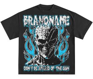 T-shirt personnalisé décontracté et confortable à manches courtes avec impression sérigraphiée, col ras du cou côtelé de bonne qualité pour l'été - Product Image 2