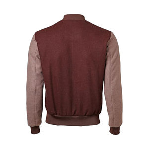 Chaqueta Varsity Track Patch para Hombre, Mezcla de Lana, Motivo Bordado, Inspirada en Béisbol, Carreras y Estilo Urbano, Abrigo de Invierno - Product Image 3