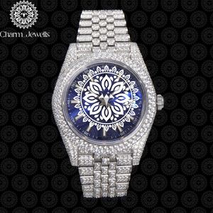 Reloj Charm_Jewells para Mujer, de Acero Inoxidable, con Bisel de Diamantes, Cristal de Zafiro, Luminoso, Analógico, de Lujo y Moda - Product Image 1