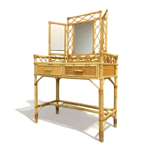 Contemporary handcraft rattan dressing table high quality modern <b>vanity</b> <b>makeup</b> tables with lowest price - Product Image 1