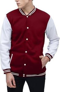 Varsity <b>Jacket</b> Custom OEM <b>Mens</b> Thicken Varsity <b>Jacket</b> Button Pocket Letterman <b>Baseball</b> College <b>Jacket</b> - Product Image 4
