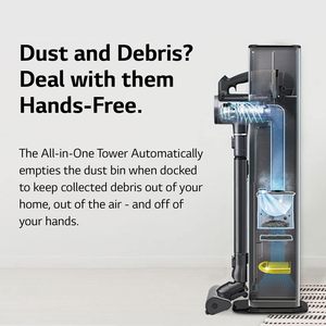 CordZero A937 - Aspirateur balai sans fil avec base à vidage automatique, autonomie de 120 minutes avec batterie rechargeable supplémentaire - Product Image 3