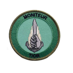 Patchs brodés 3D personnalisés, forme rectangulaire et circulaire, patchs en chenille avec techniques de broderie pour l'utilisation sur les chapeaux - Product Image 3