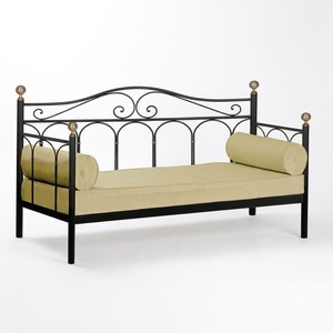 Traditional Cast Wrought Iron <b>2</b>-<b>Seater</b> Sofa <b>Set</b> Durable Outdoor Furniture Waterproof <b>Garden</b> Couch - Product Image 1