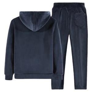 เสื้อแจ็กเก็ตมีฮู้ดสำหรับผู้ชาย, เสื้อแจ็กเก็ตมีฮู้ดเสื้อ + กางเกงสำหรับใส่วิ่งชุดออกกำลังกาย - Product Image 3