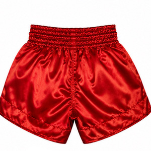 Pantalones Cortos de Muay Thai para Hombre CuRed, Tejido Satinado, Cintura Alta, Elásticos, Transpirables, Color Sólido, Estilo Casual Deportivo - Product Image 6