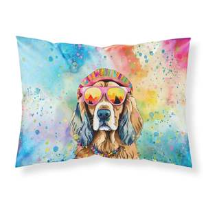 Cocker spaniel hippie dawg ปลอกหมอนอิงมาตรฐานสำหรับตกแต่งงานศิลปะน้ำหนักเบานุ่มพิเศษดูแลง่าย - Product Image 1