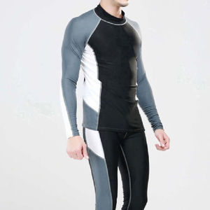 Chemise de compression à manches longues pour homme - Spandex/Polyester personnalisable 220g, vêtements de sport ajustés pour les arts martiaux mixtes - Product Image 2