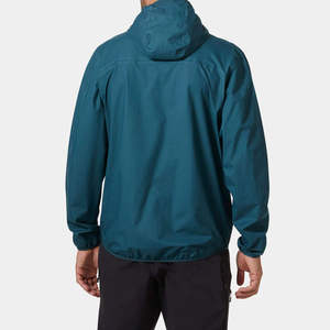 Veste coupe-vent pour homme personnalisée avec col montant, imperméable, légère, pour sports de plein air, respirante, fermeture éclair, vente en gros - Product Image 2