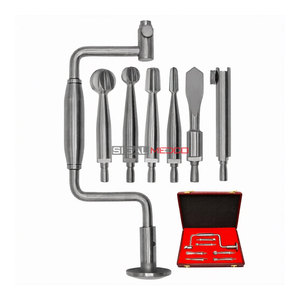 Stainless Steel GERMAN Hudson Brace <b>Hand</b> <b>Drill</b> Surgical Orthopedic Instrument Reusable Manual Bone Drilling Tool Precision Medic - Product Image 4