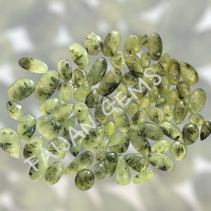 Prehnite naturelle Cabochon de pierres précieuses en vrac en forme de mélange poli Cabochon de cristal de toutes tailles pour la fabrication de pendentifs de bijoux - Product Image 3
