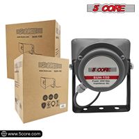 Haut-parleur PA Bull Horn D0100H7PQB2 200W 8 Ohm étanche pour événements extérieurs, modèle mono, corps en plastique, montage mural