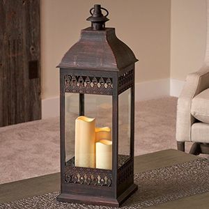 Durable metal candle lantern with strong handle easy to carry for outdoor activities and <b>emergency</b> <b>lighting</b> purposes - Product Image 5