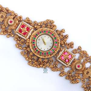 Inovamart Ishika Antique Designer Brass <b>Watch</b> Bracelet Casual Style India Origin Model Imi-9821 - Product Image 5