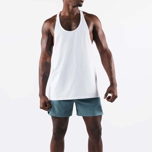 Débardeurs pour hommes 100% coton, confortables, respirants, sans manches, pour la salle de sport, la course à pied, décontractés, coupe ajustée - Product Image 2