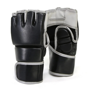Gants de MMA de haute qualité, légers, en cuir, avec poignées antidérapantes, sangle de poignet réglable, fermeture à boucle, respirants, pour la boxe - Product Image 4