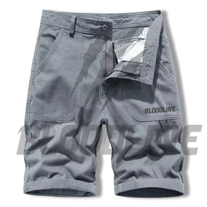 Pantalones Cortos Deportivos de Algodón Sólido para Hombre, Cintura Media, Cordón Elástico, Transpirables, con Bolsillos - Product Image 4