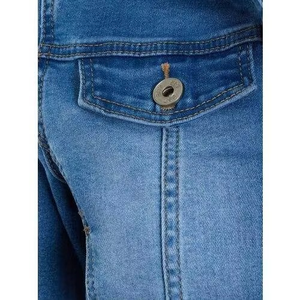 Veste en jean pour femme de qualité supérieure, coupe décontractée, nouvelle collection, très tendance, manches longues, service OEM disponible. - Product Image 6