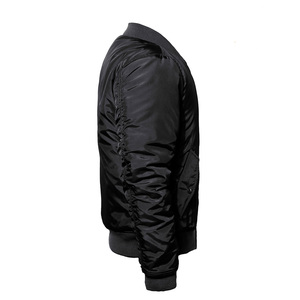 Blouson Bomber Homme à Capuche en Toile de Haute Qualité, Fermeture Éclair Avant, Couleur Unie, Coupe-Vent Hiver, Services OEM Disponibles en Gros - Product Image 5