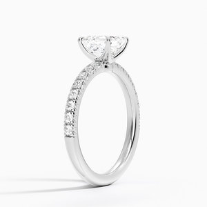 Anillo BOJ 093 con Corte Asscher, Plata 925, Halo de Piedras, Engaste de Garras, Anillo Solitario con Diamante de 2ct, Color D, VVS1, Moissanita, Certificado GRA - Product Image 2