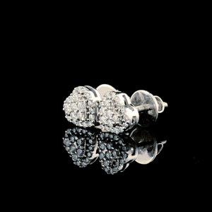 Classic Heart Cut Lab Grown Diamond Earrings 925 Sterling <b>Silver</b> Luxury Women <b>Stud</b> Jewelry - Product Image 5